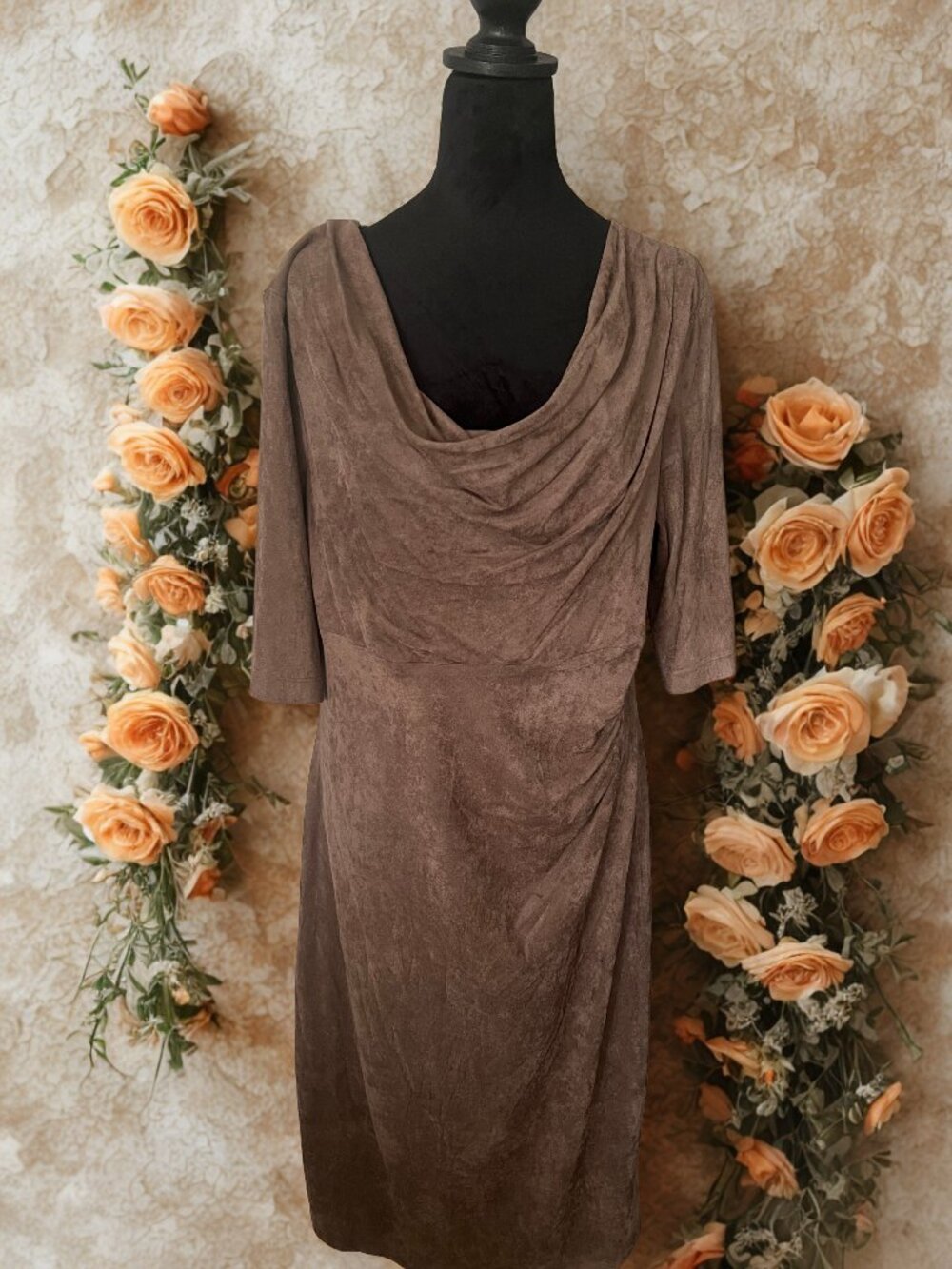 Faux Suede Dress